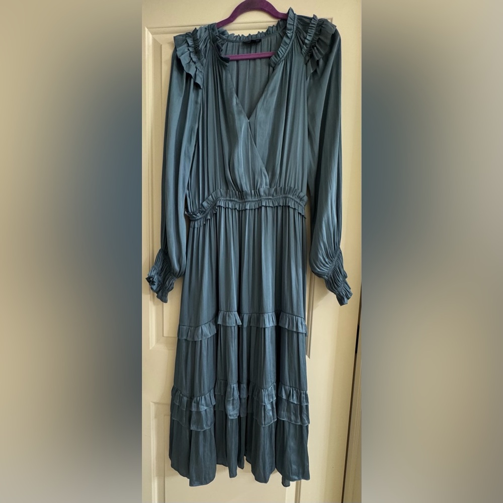 Current Air Teal Long Sleeve Dress